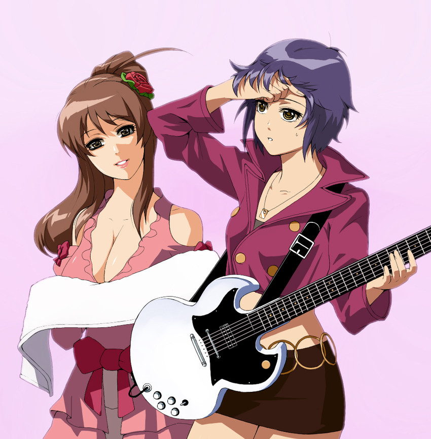 nagato yuki and asahina mikuru (suzumiya haruhi no yuuutsu) drawn by reiken