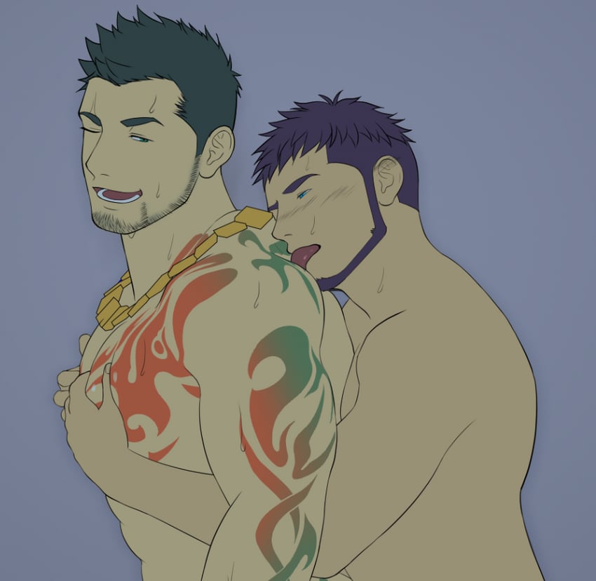 priapus a. tarou and arcanist (gyee) drawn by jashin_doruton