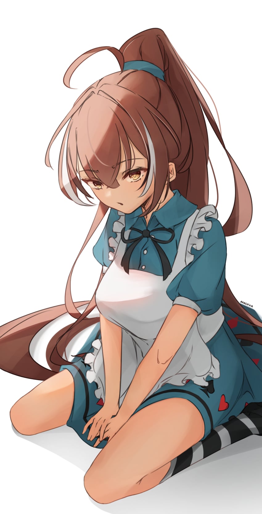 nanashi mumei (hololive and 1 more) drawn by malvar