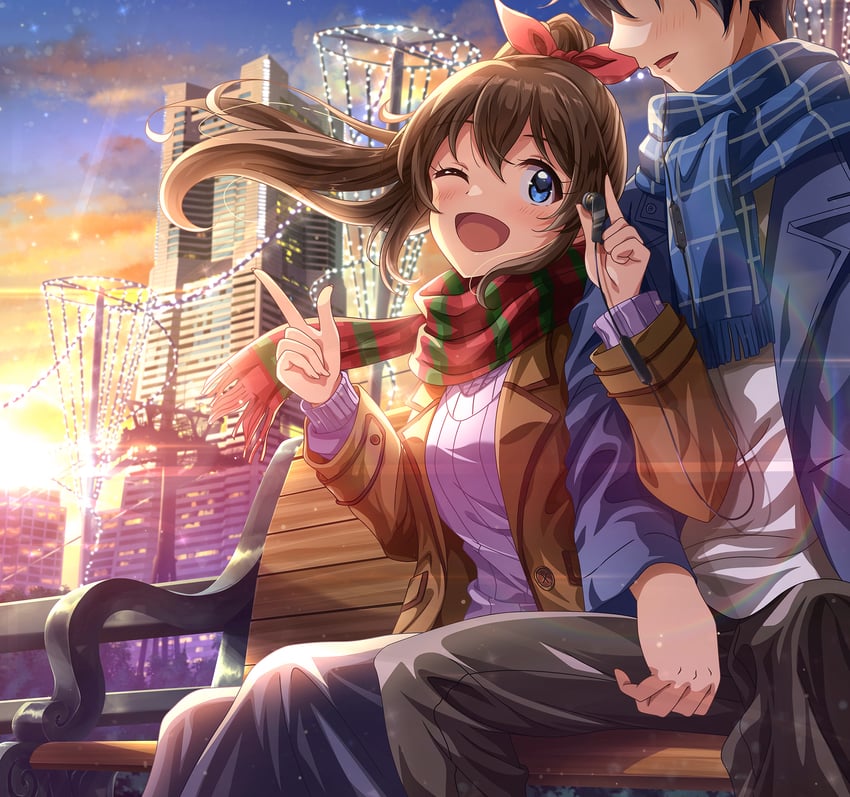producer and satake minako (idolmaster and 2 more) drawn by rocktaso_co_ltd