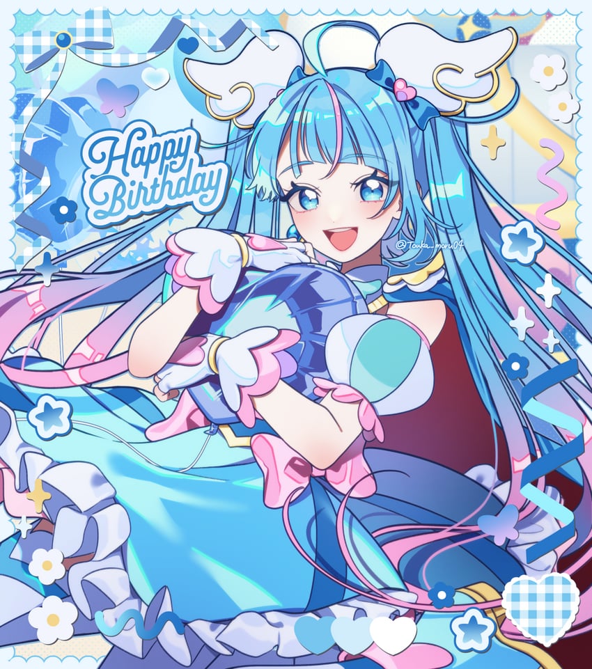 sora harewataru and cure sky (precure and 1 more) drawn by touka_moru04