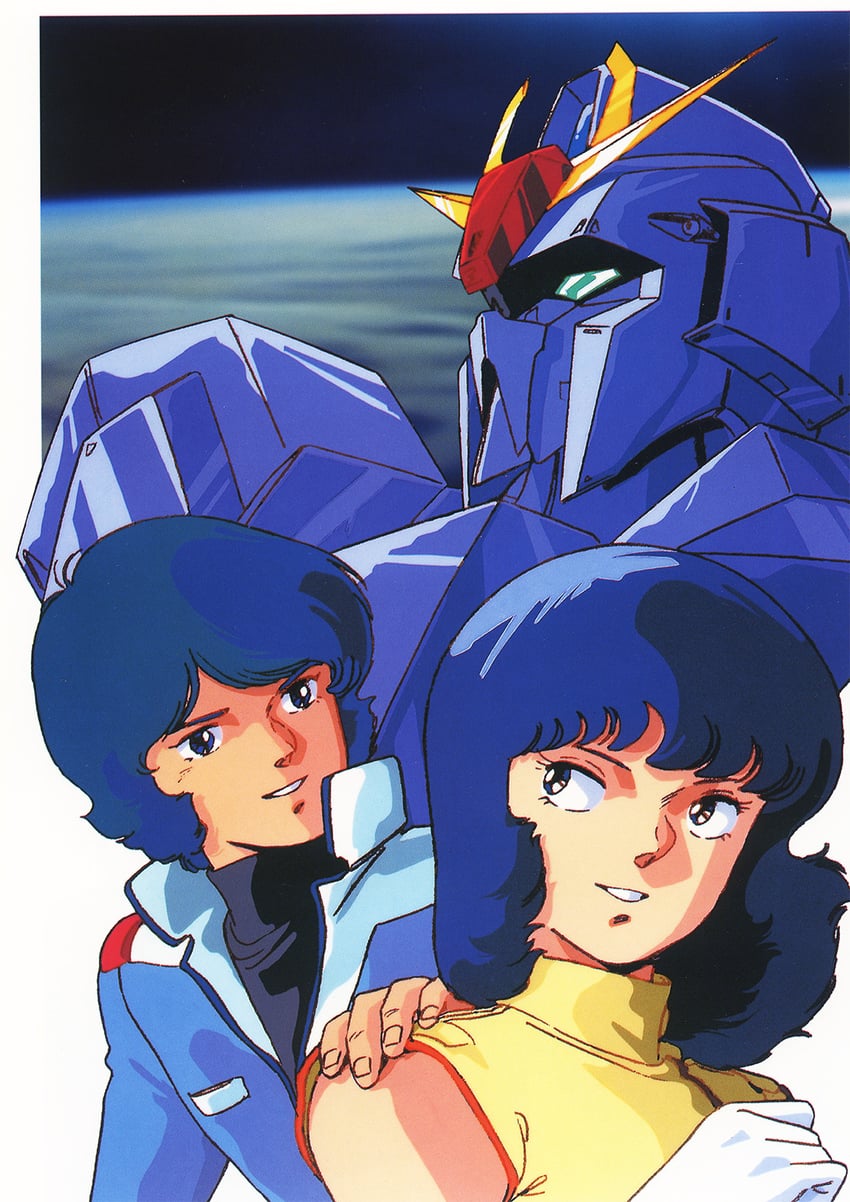 kamille bidan, zeta gundam, and fa yuiry (gundam and 1 more) drawn by kitazume_hiroyuki