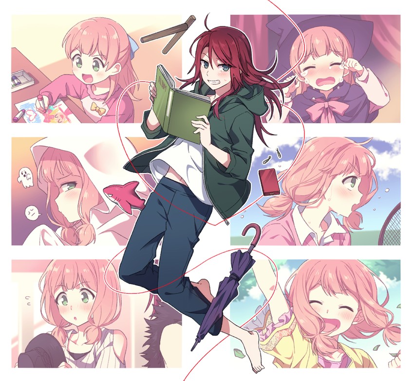 uehara himari and udagawa tomoe (bang dream!) drawn by re_ghotion