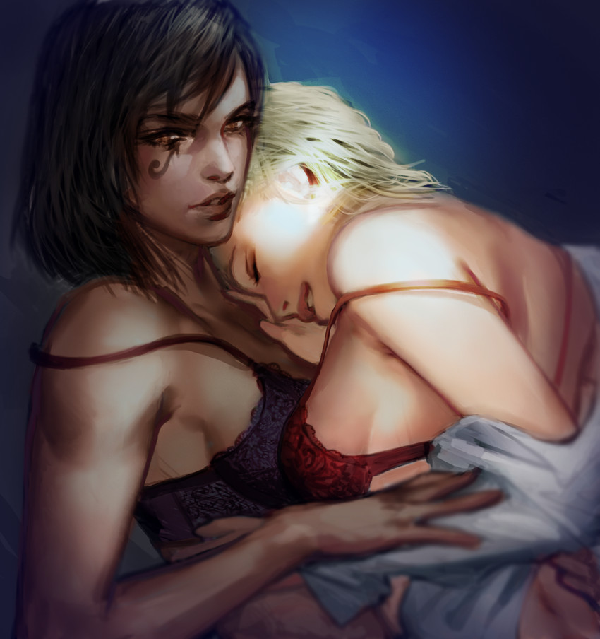 mercy and pharah (overwatch and 1 more) drawn by atutcha