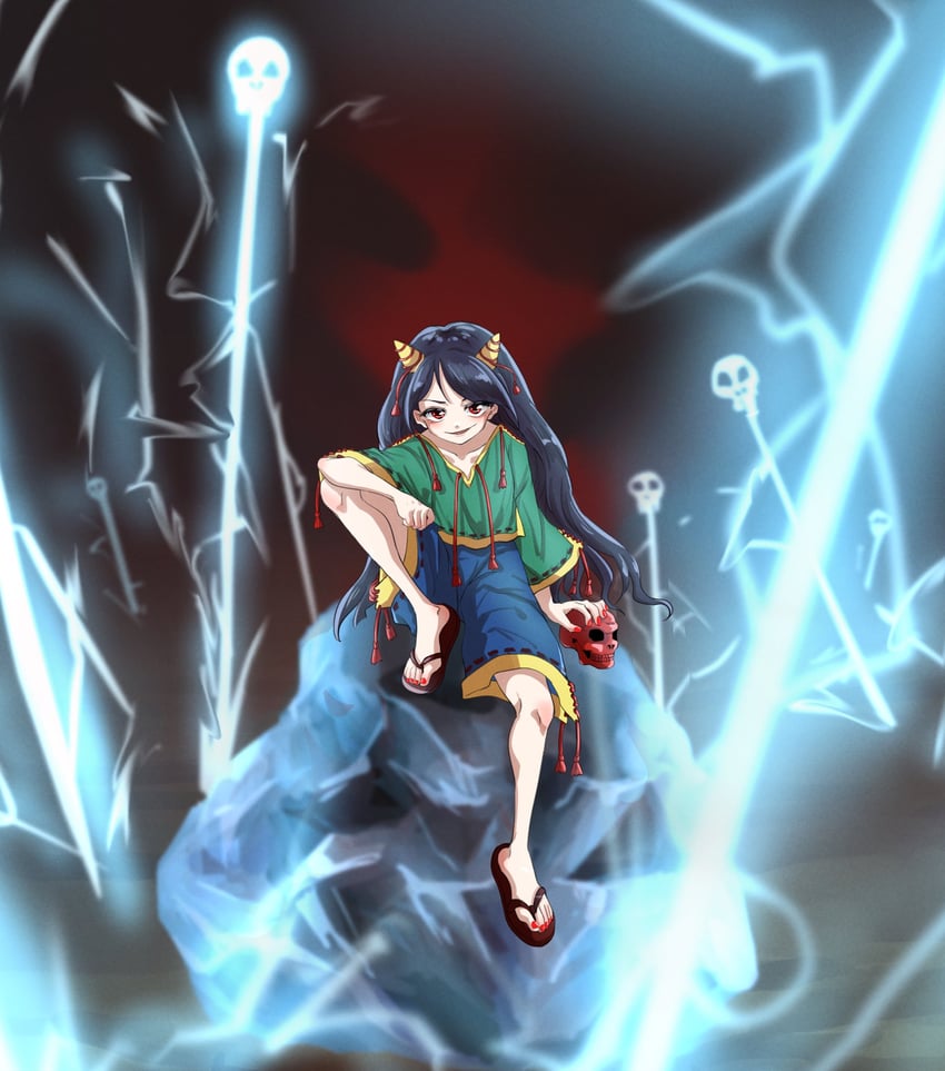 nippaku zanmu (touhou and 1 more) drawn by alinoce716