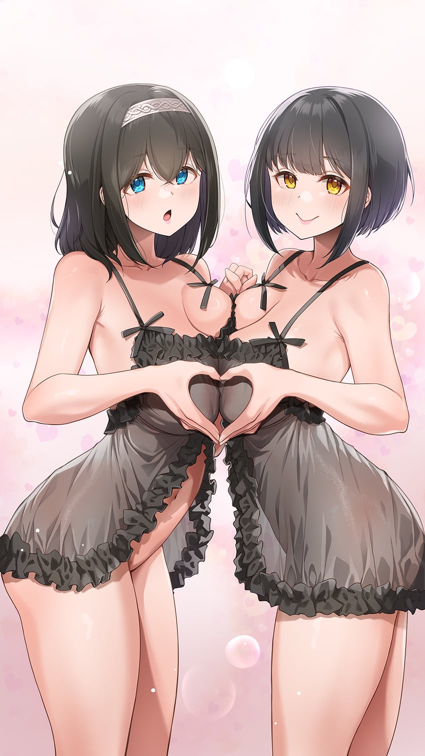 sagisawa fumika and takafuji kako (idolmaster and 1 more) drawn by mk_(mod0)