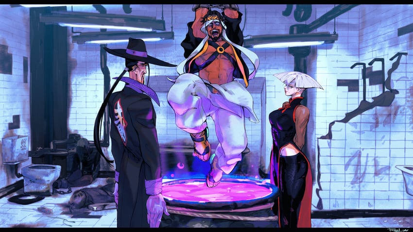 a.k.i., rashid, remy, el fuerte, and f.a.n.g (street fighter and 4 more) drawn by relusionh