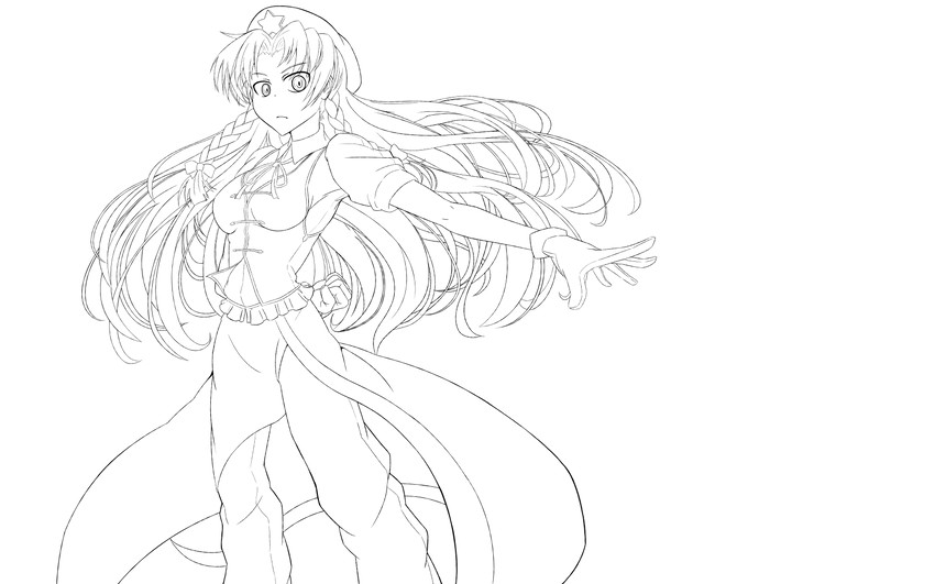 hong meiling (touhou and 1 more) drawn by kikunosukemaru
