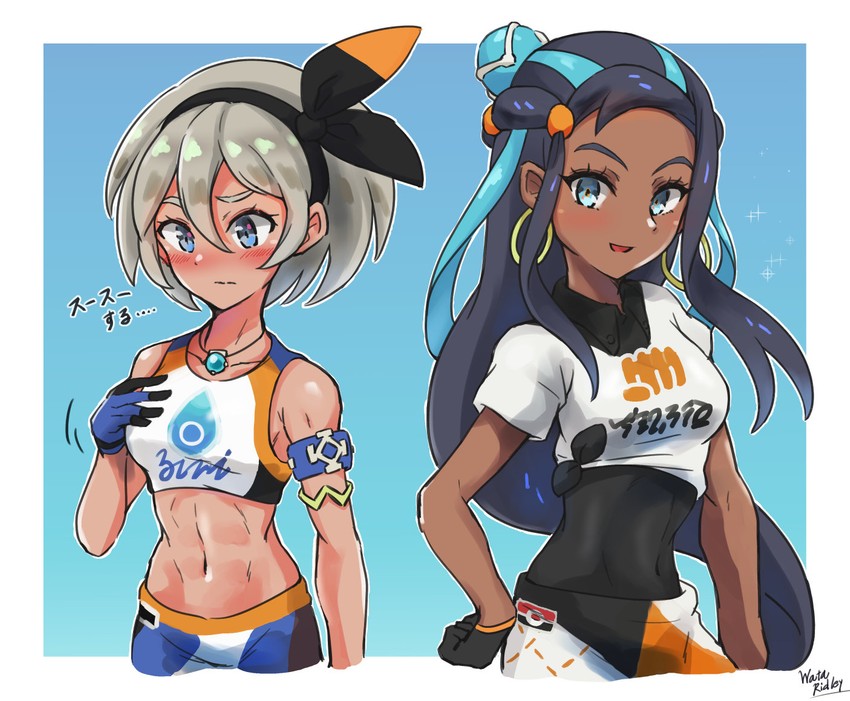 nessa and bea (pokemon and 1 more) drawn by wakaba_(wata_ridley)
