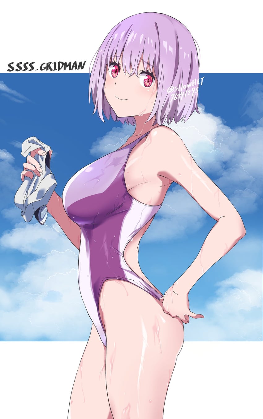 shinjou akane (gridman universe and 1 more) drawn by showhey!!