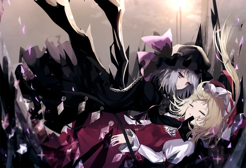 remilia scarlet and flandre scarlet (touhou) drawn by green_night