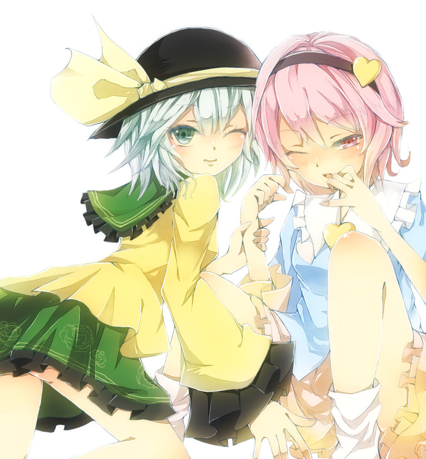 komeiji koishi and komeiji satori (touhou) drawn by minorinashi