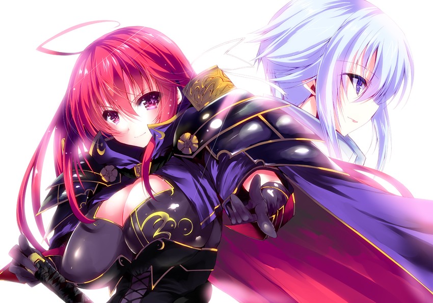 oda nobunaga and akechi mitsuhide (sengoku hime) drawn by noto_kurumi