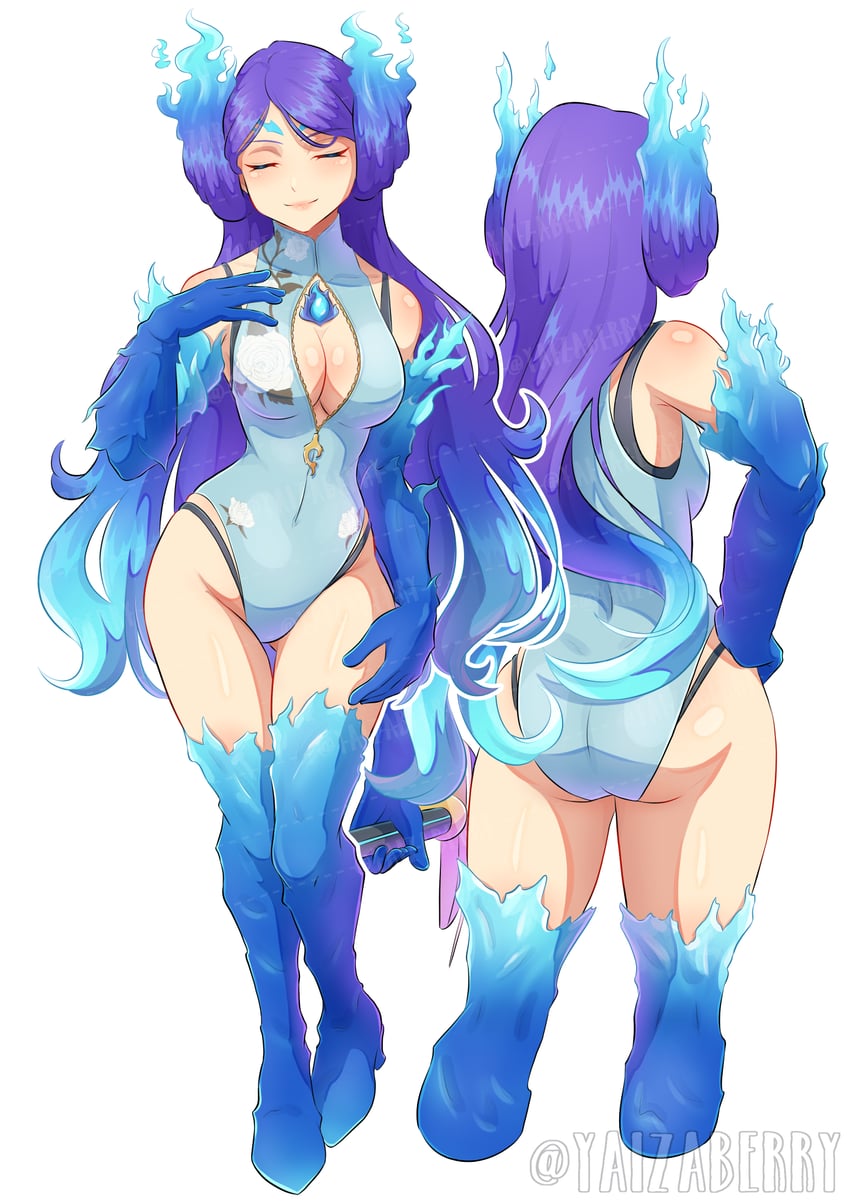 brighid (xenoblade chronicles and 1 more) drawn by yaizaberry