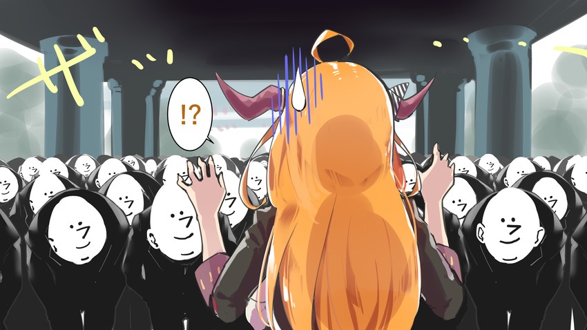 kiryu coco and ryoushi chicken soup grass big chungus (hololive) drawn by yuyaiyaui