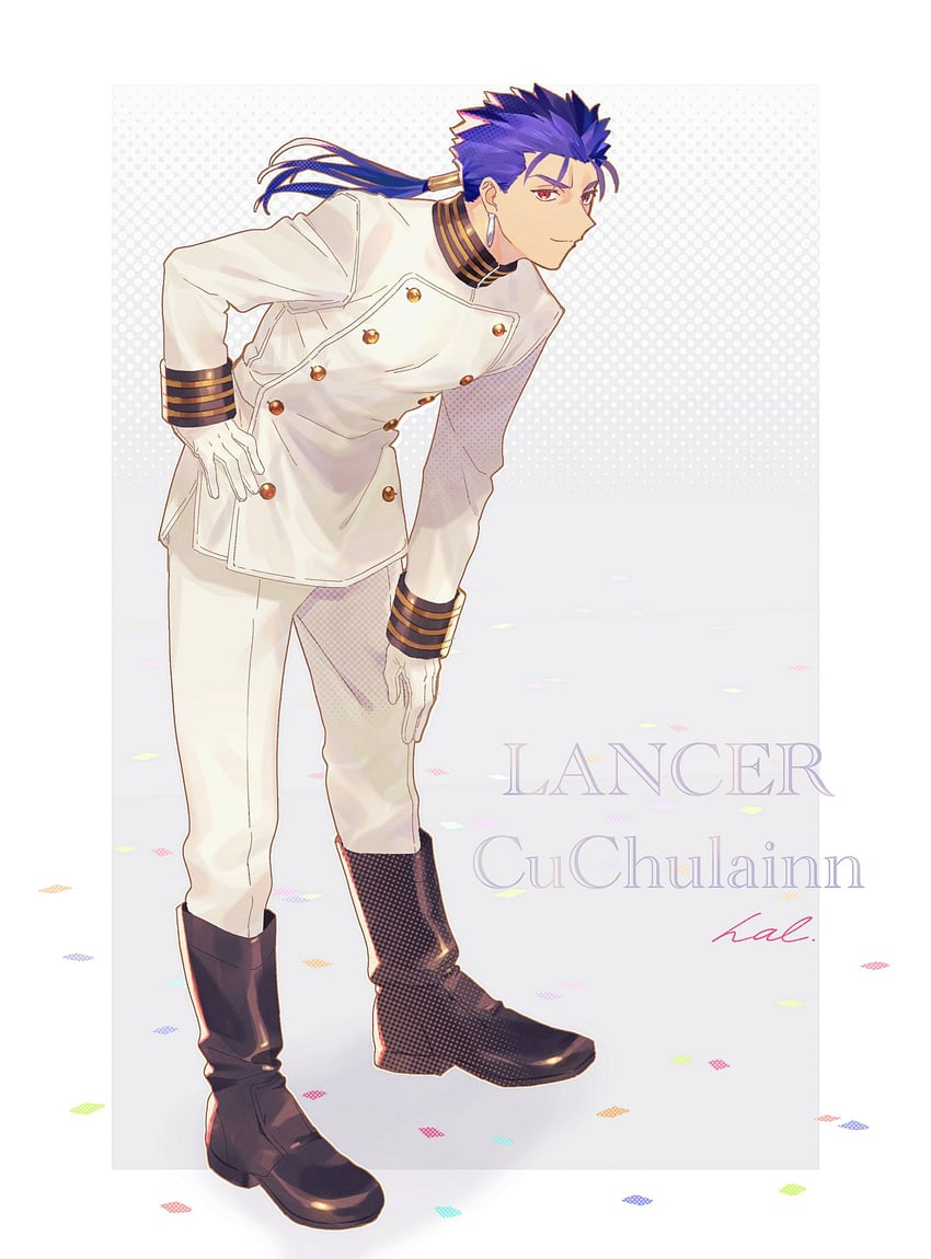 cu chulainn (fate and 1 more) drawn by hal_(haaaalhal)