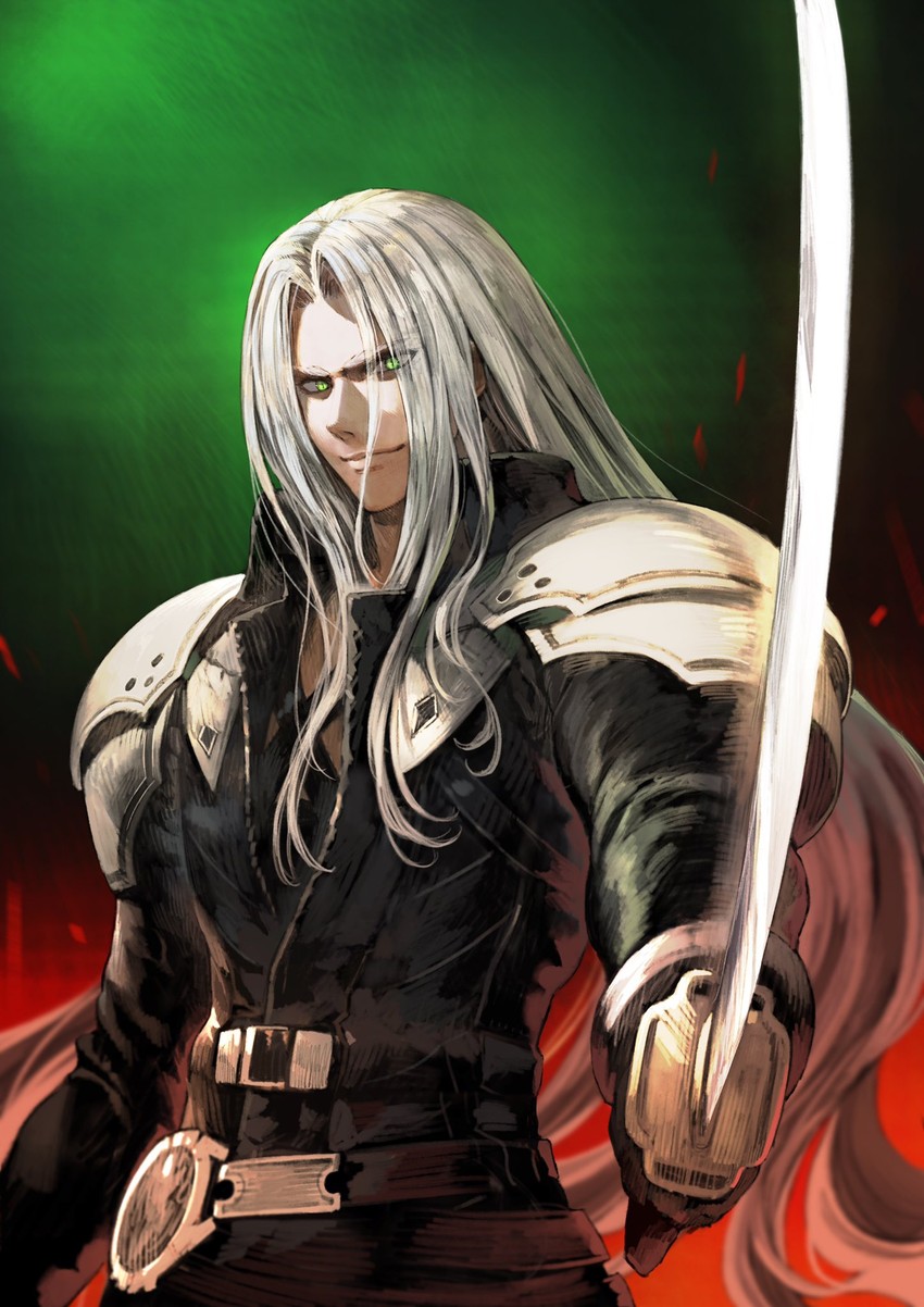 sephiroth (final fantasy and 1 more) drawn by jun_(navigavi)