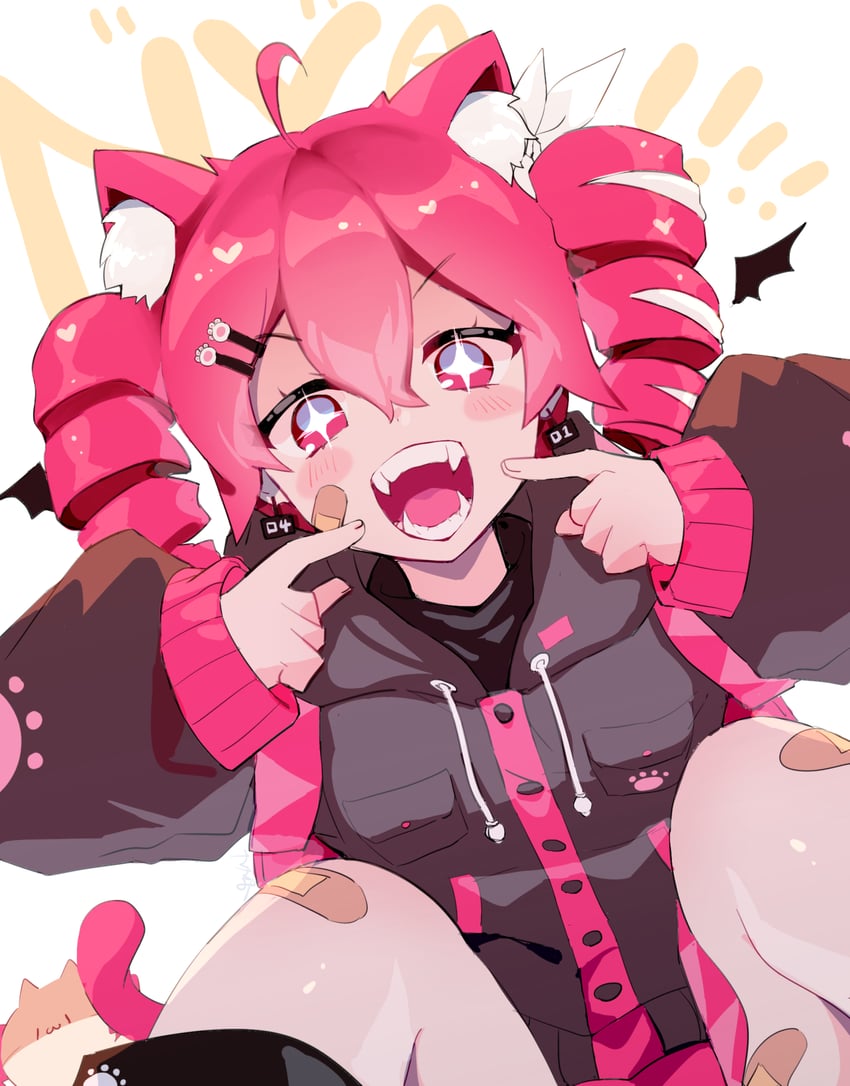 kasane teto and kasane neko (utau and 1 more) drawn by torino_sasami