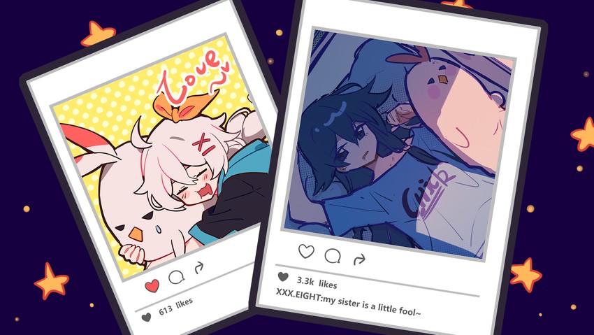 kiana kaslana, fu hua, and jingwei (honkai and 1 more) drawn by meadow_(morphinecaca)