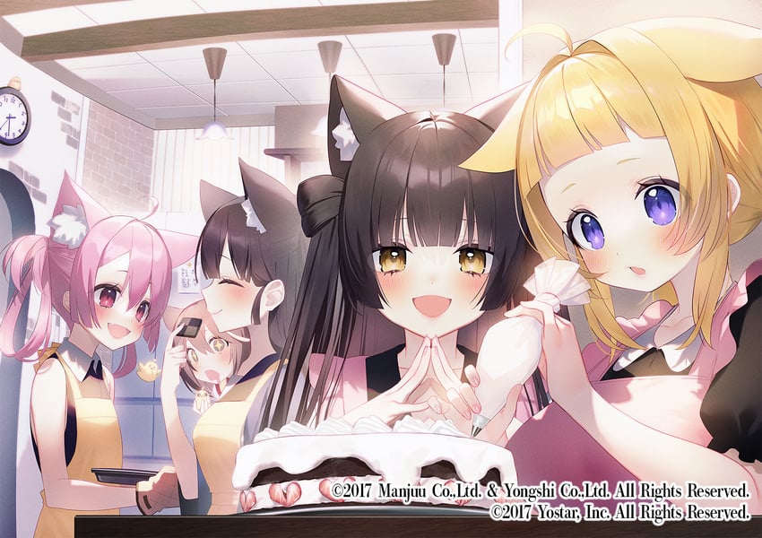 manjuu, yuugure, hatsushimo, hatsuharu, ariake, and 1 more (azur lane) drawn by asagi_yuna
