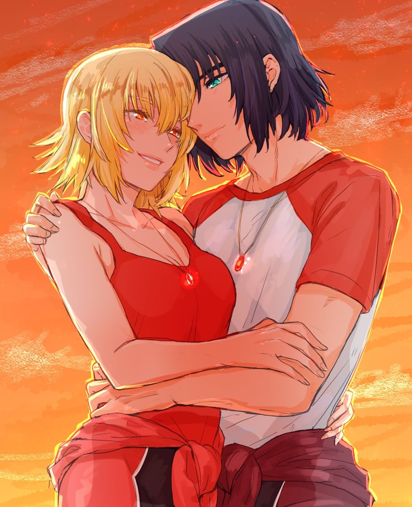 cagalli yula athha and athrun zala (gundam and 2 more) drawn by kimi88407604