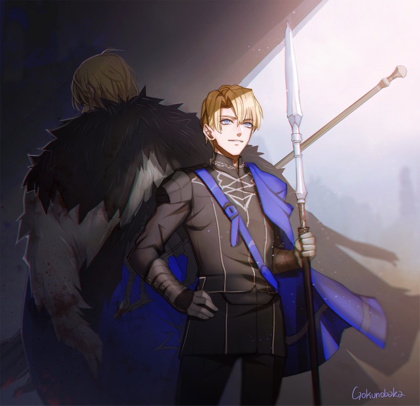 dimitri alexandre blaiddyd (fire emblem and 1 more) drawn by gokunobaka