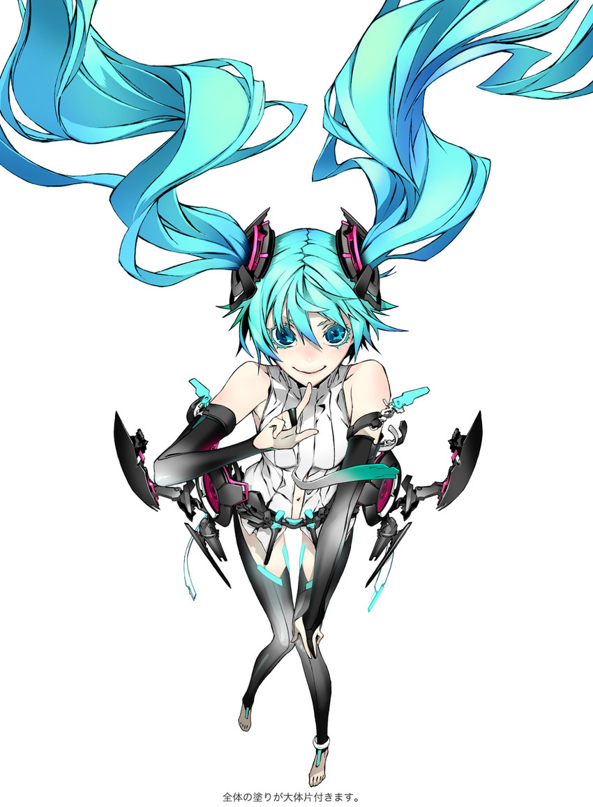 hatsune miku (vocaloid) drawn by miwa_shirow