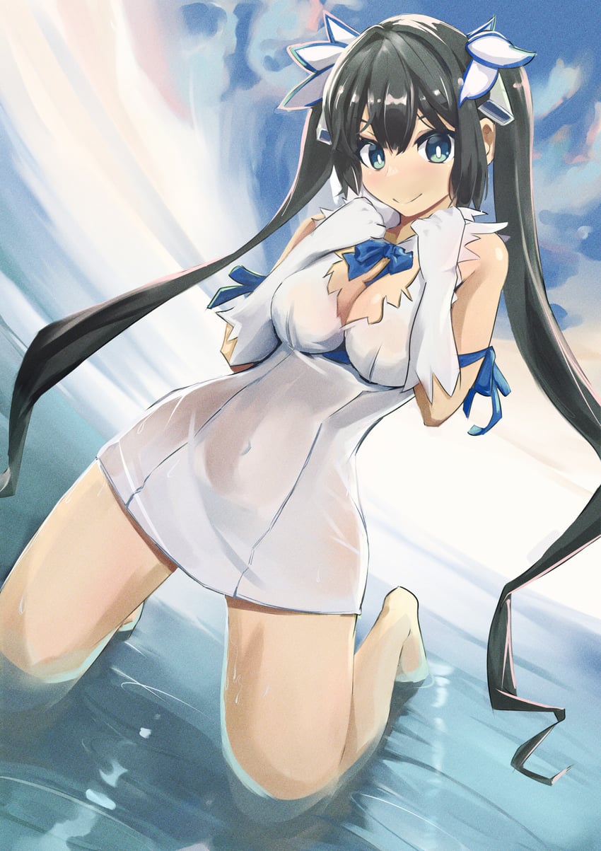 hestia (dungeon ni deai wo motomeru no wa machigatteiru darou ka) drawn by nes_0