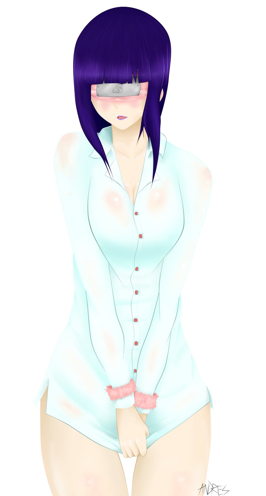 hyuuga hinata (naruto and 1 more) drawn by sasori-sanin
