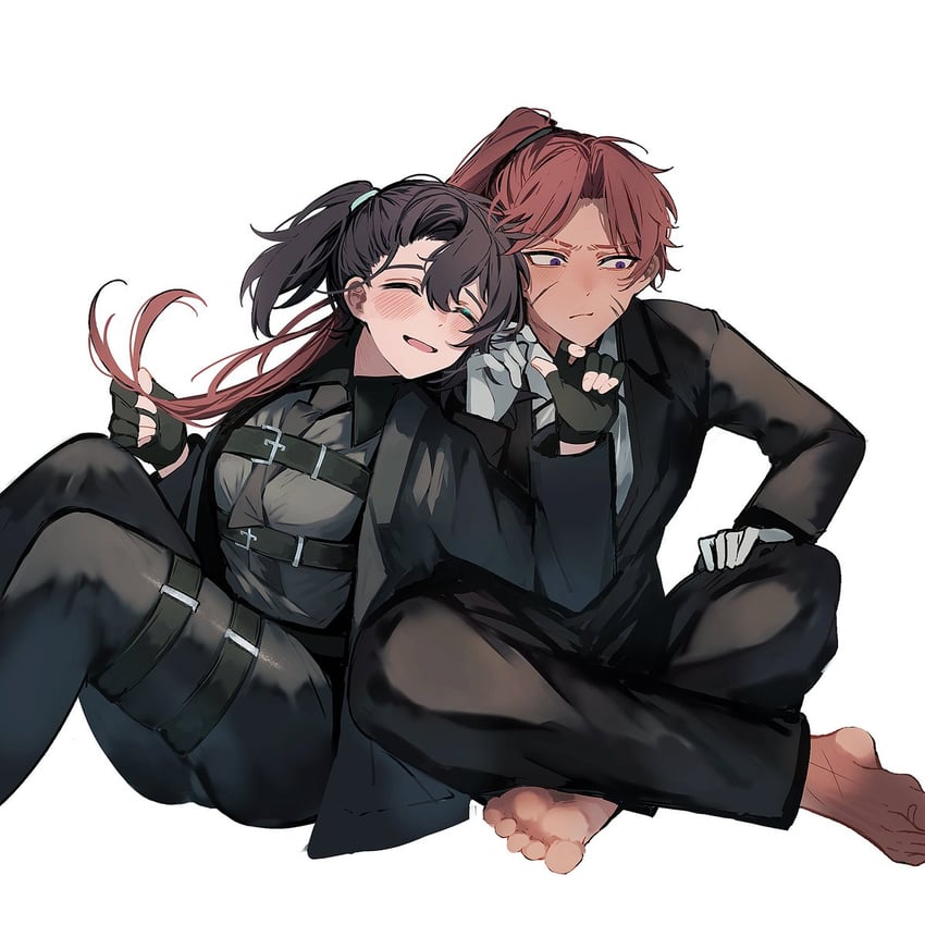 hong lu and heathcliff (project moon and 1 more) drawn by nakame77