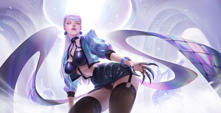 evelynn and k/da all out evelynn (league of legends) drawn by ruanhan