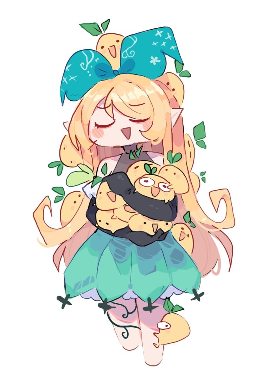 pomu rainpuff and pomudachi (nijisanji and 1 more) drawn by unfamousradish