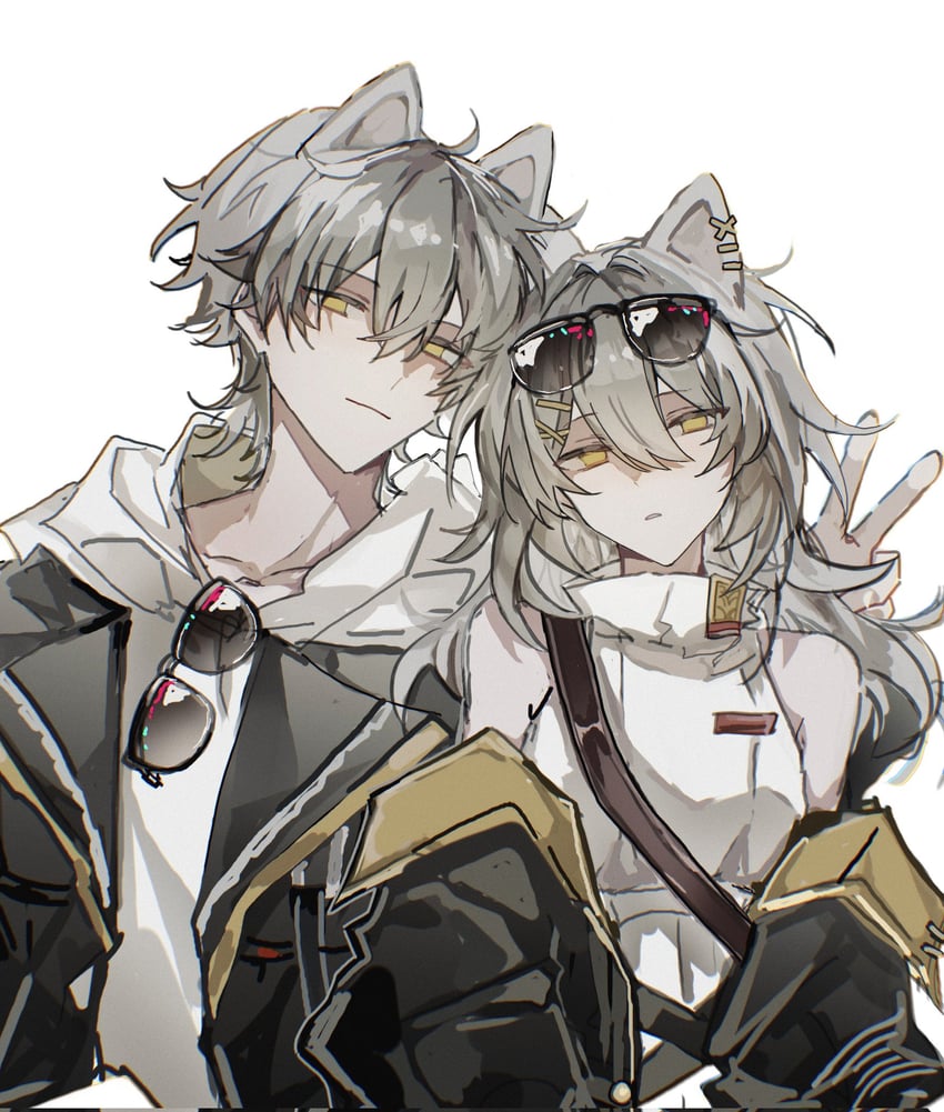 trailblazer, stelle, and caelus (honkai and 1 more) drawn by mulihaohao