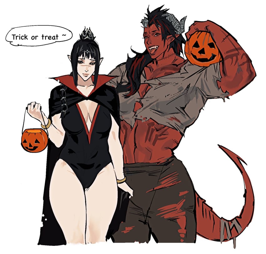 shadowheart and karlach (dungeons & dragons and 2 more) drawn by cbb_(tuucoo)