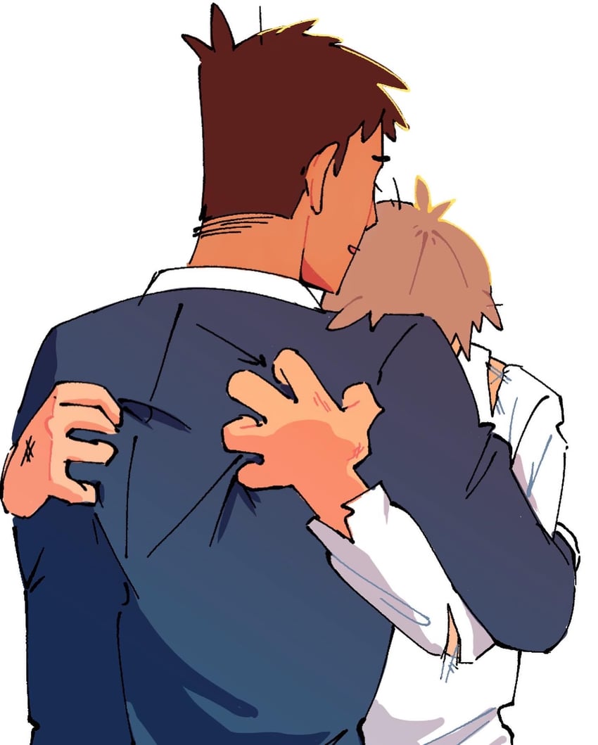 reigen arataka and serizawa katsuya (mob psycho 100) drawn by yescilantro