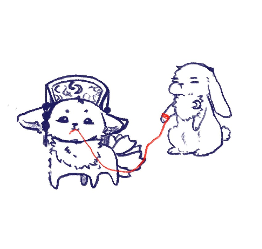 reisen udongein inaba and junko (touhou) drawn by shinsha_(xiaoxie76671511)