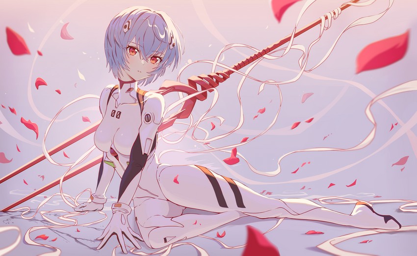 ayanami rei (neon genesis evangelion) drawn by yozora_(1wkdgusdn)