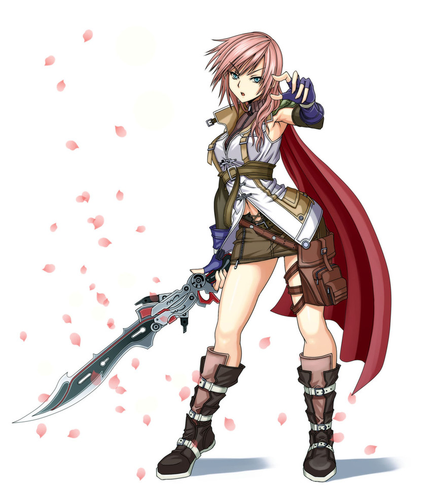 lightning farron (final fantasy and 1 more) drawn by syunzou