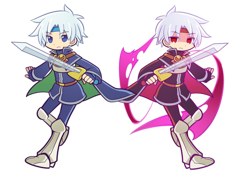 schezo wegey and doppelganger schezo (puyopuyo and 1 more) drawn by fukumitsu_(kirarirorustar)