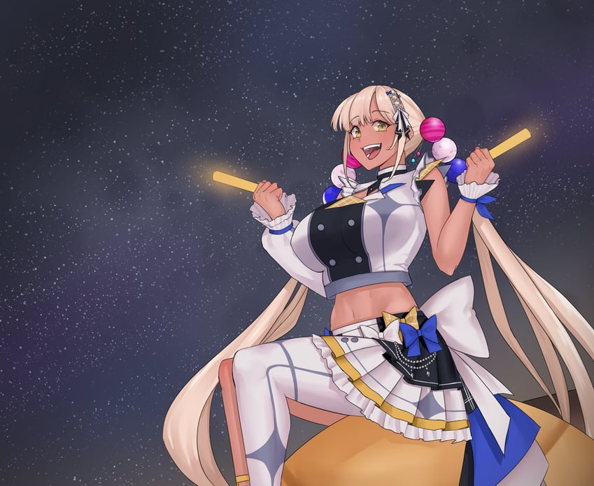 tsukumo sana (hololive and 1 more) drawn by ranox