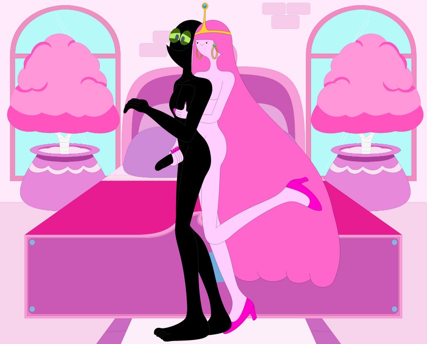 princess bonnibel bubblegum and nergal (adventure time and 1 more) drawn by nathaniel718