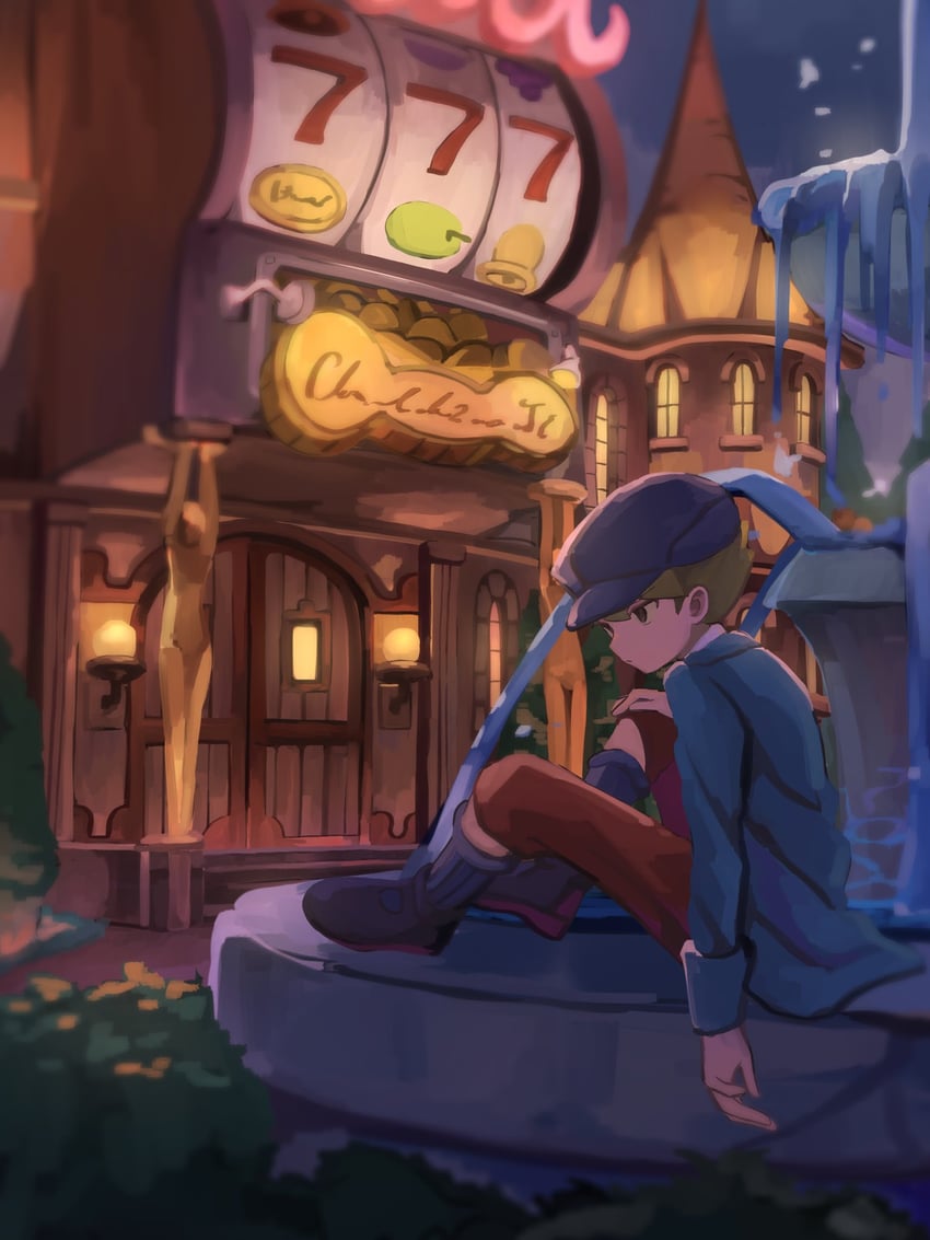 future luke (professor layton and 1 more) drawn by watabokori