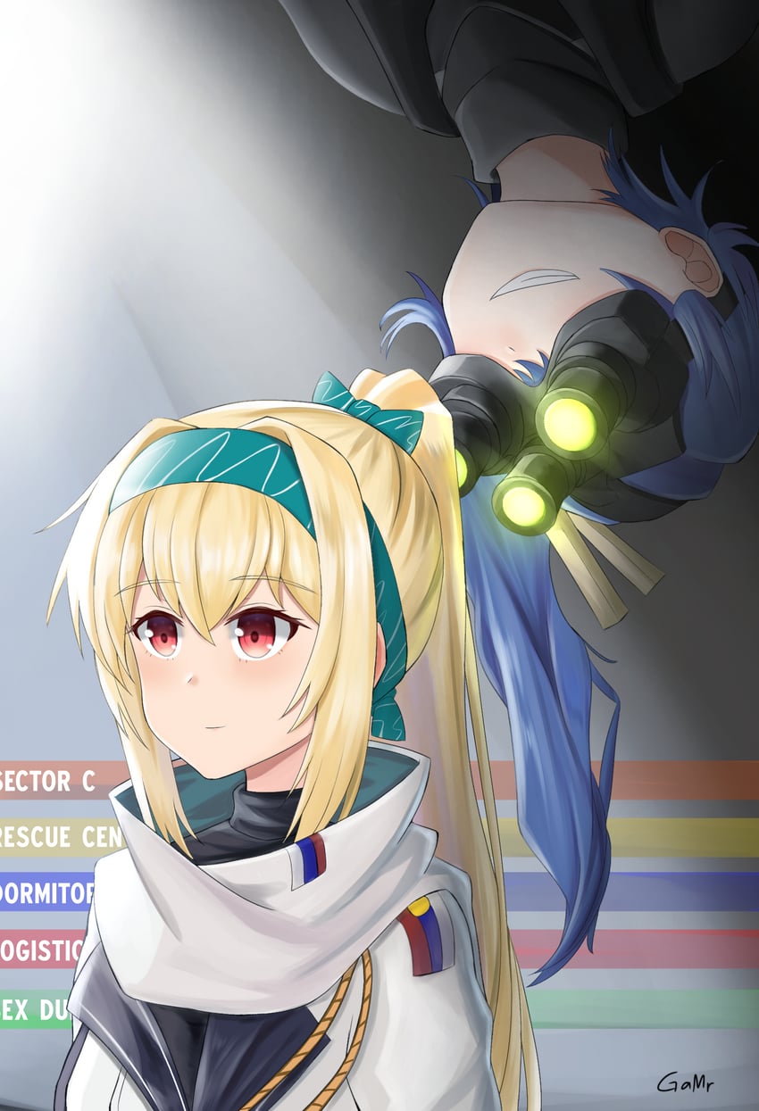 sv-98 and k11 (girls' frontline and 1 more) drawn by gamryous