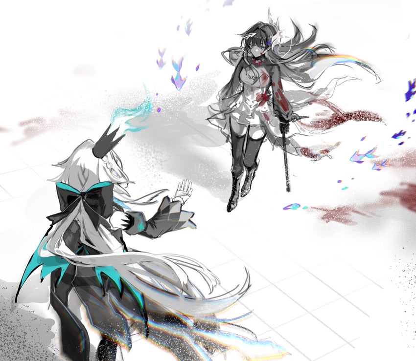 cerydra and hysilens (honkai and 1 more) drawn by mangzhi_yaoyao