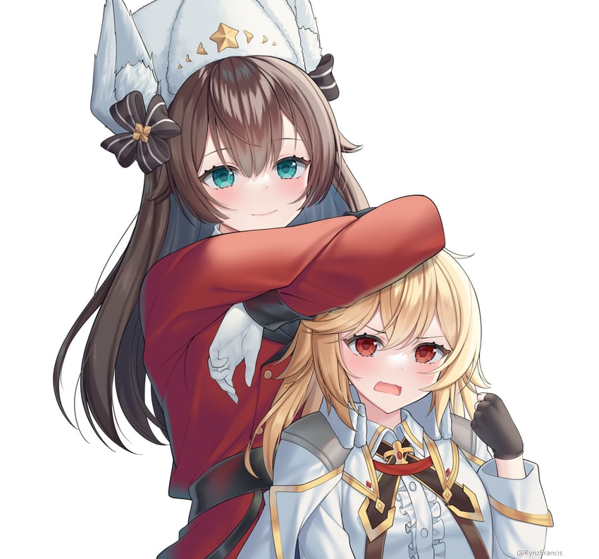 female commander and nagant revolver (girls' frontline) drawn by rynzfrancis