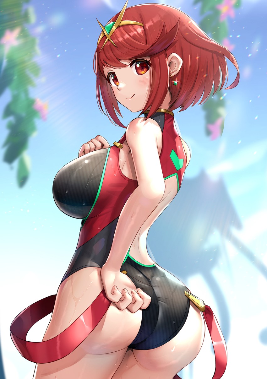 pyra (xenoblade chronicles and 1 more) drawn by gonzarez