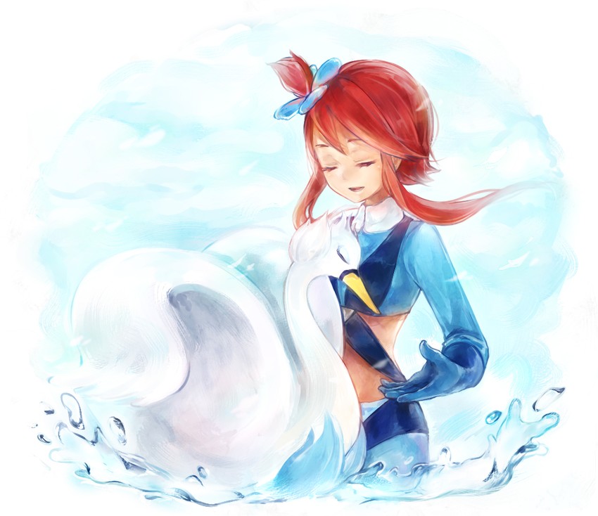 skyla and swanna (pokemon and 1 more) drawn by naive_(day)