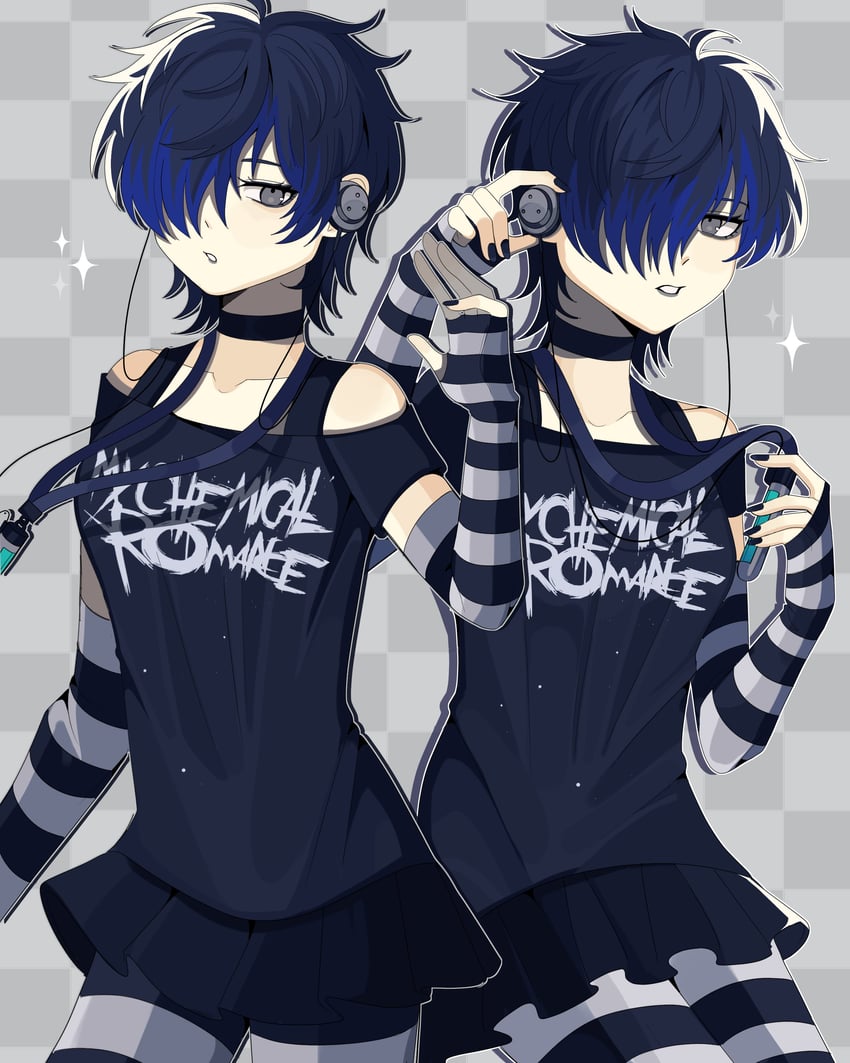 yuuki makoto (persona and 2 more) drawn by bobamiruku