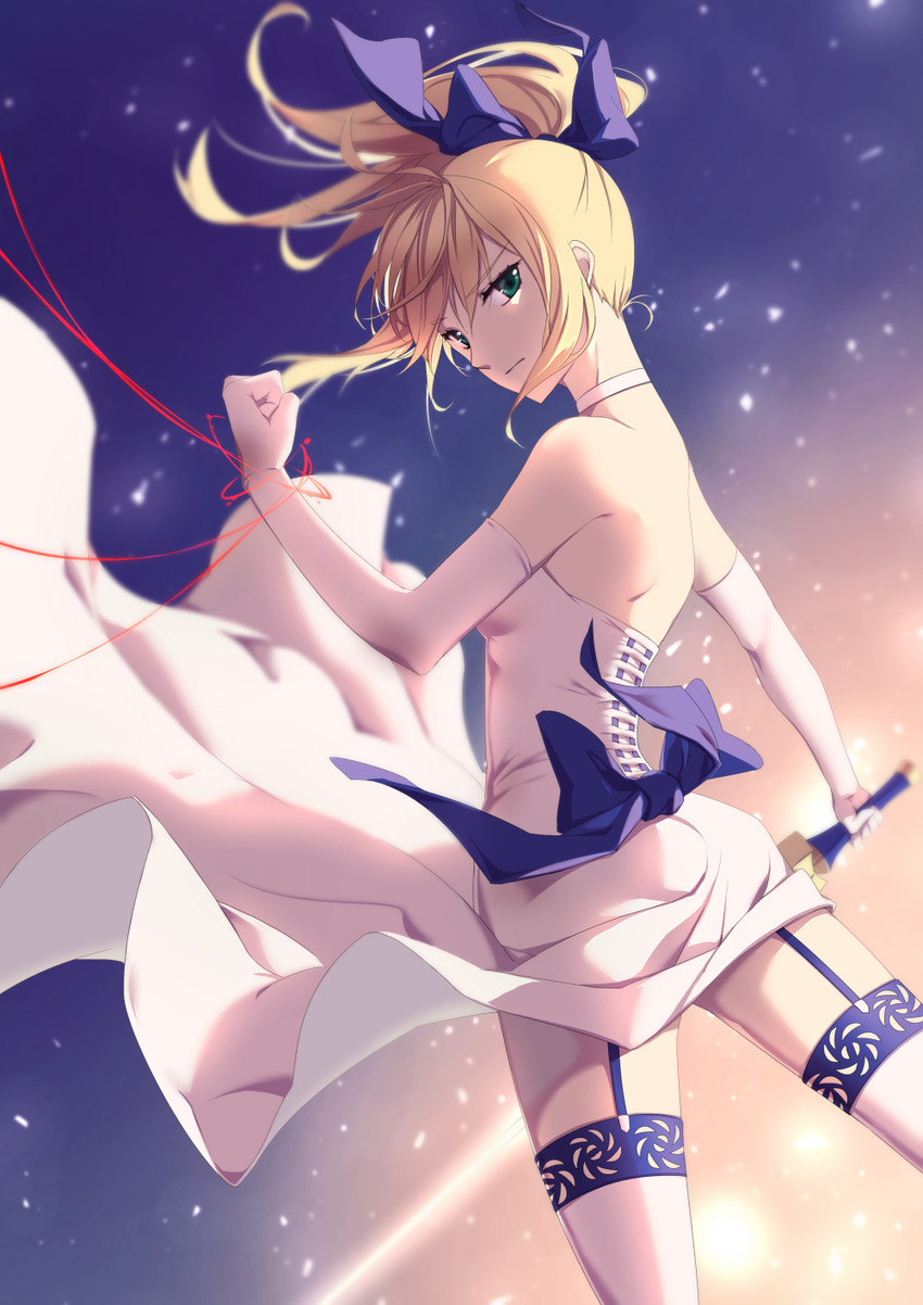artoria pendragon and saber (fate and 2 more) drawn by jh