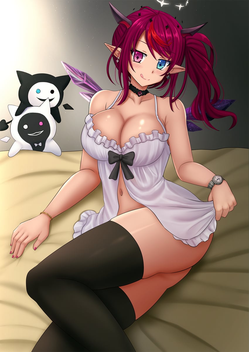 irys, bloom, and gloom (hololive and 1 more) drawn by kazenokaze